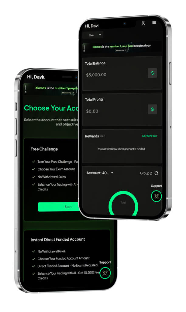 Mobile Account Type Selection